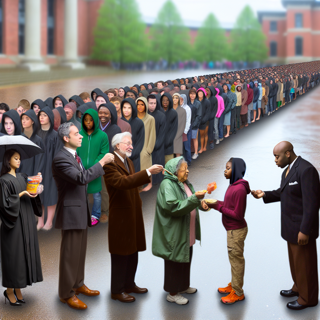 Massive crowds line up in the rain at Ole Miss for Turning Point USA event with VP Vance, Erika Kirk