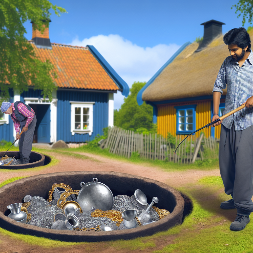 Angler digging for fishing worms uncovers massive medieval treasure in hidden cauldron