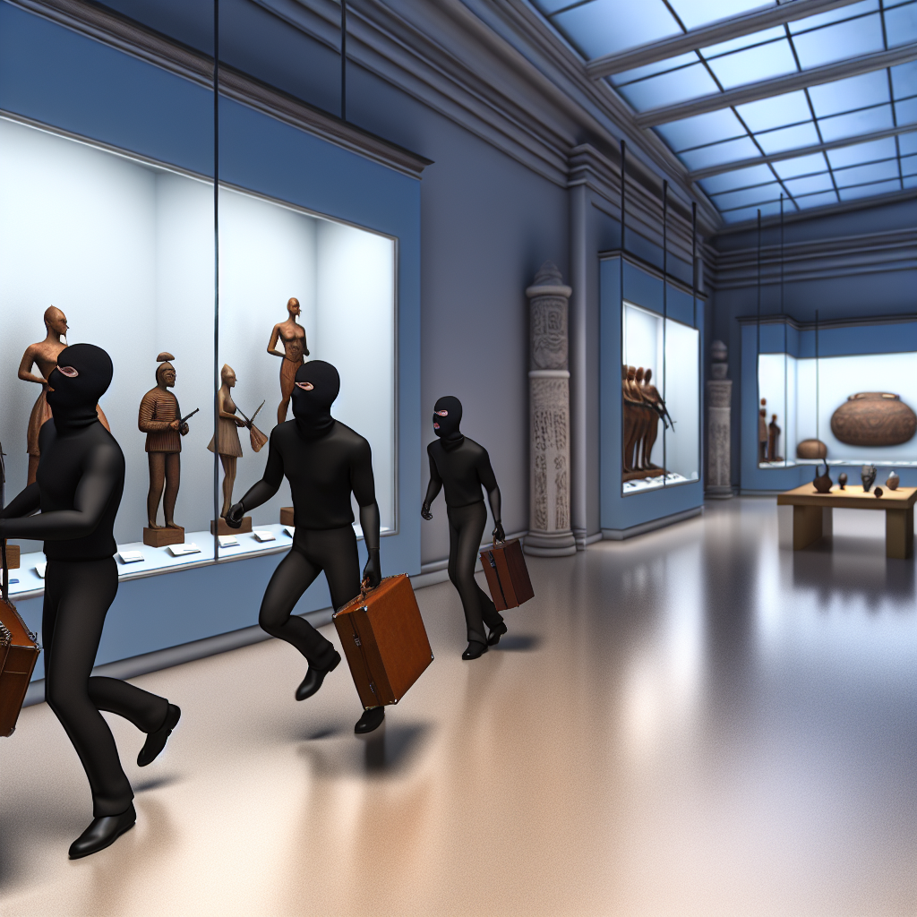 Video shows masked thieves raiding art museum artifacts in bold overnight heist: officials